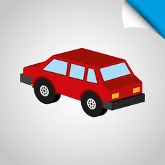 isometrics car icon design