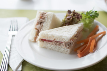 club sandwich closeup