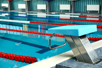 Fototapeta na wymiar photo of the sports swimming pool