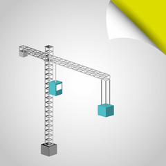 isometrics industrial icon design