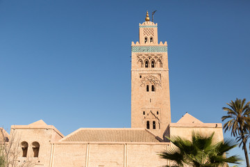 Fototapeta premium minaret of the 12th century Koutoubia mosque in Marrakech