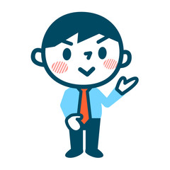 案内するビジネスマン