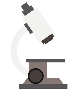 Mikroskop isoliert Vektor