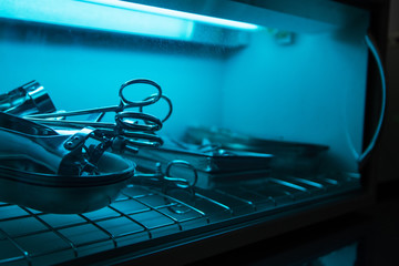 sterilizing the medical instrument