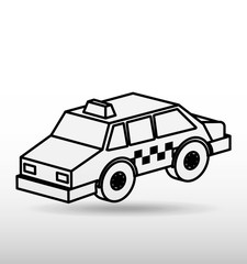 isometrics car icon design