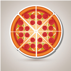 delicious pizza design 