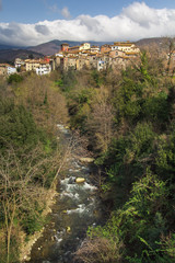 Fototapeta na wymiar Loro Ciuffenna in provincia di Arezzo, Toscana.