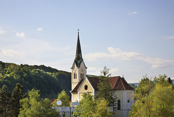 Fototapeta na wymiar Church of St. Rupert in Krsko. Slovenia