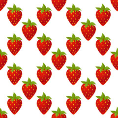 strawberries seamless isolated