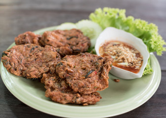 deep fried fish mince