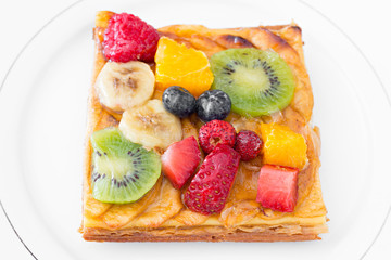 Mixed fruit tart