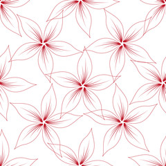 red flowers seamless