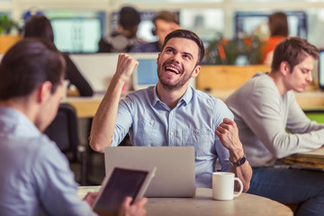 Young freelancers working