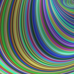 Fototapeta premium Colorful striped curves - abstract fractal design