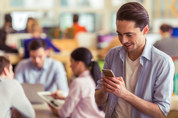 Young freelancers working