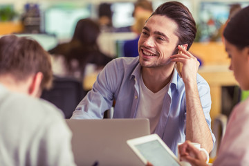 Young freelancers working