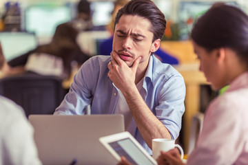 Young freelancers working