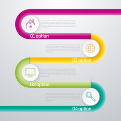 Template circles design on the grey background