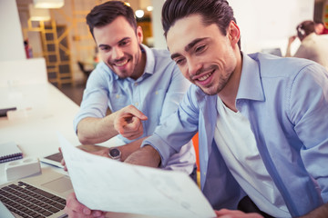 Fototapeta premium Handsome men working