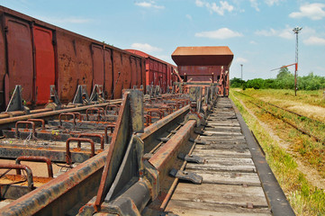 Obraz premium Old railway wagon