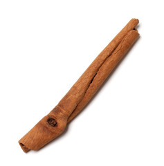 Cinnamon stick on white