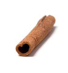 Cinnamon stick isolated on white