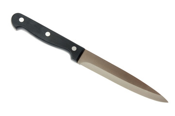kitchen knife, it is isolated on the white