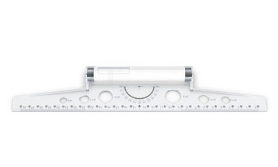 Line drawing isolated on white background. Front view. 3d rendering.