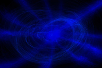 blue light effect on black background