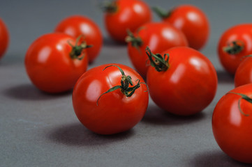 Group of red tomatoes.