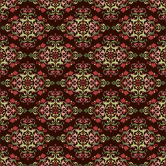 Antique ottoman turkish pattern vector design fourty six