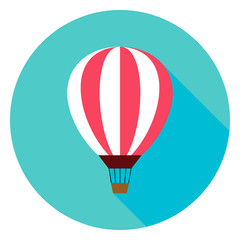 Naklejka premium Air Balloon Circle Icon