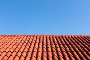 red roof and blue sky © In memory of love
