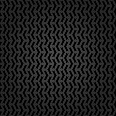 Geometric vector pattern with black triangles. Seamless abstract background