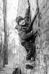 little boy climber