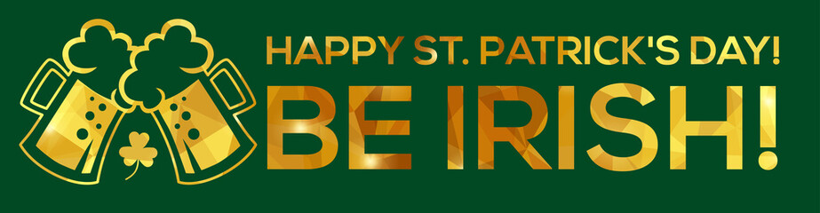 Happy St. Patrick's Day Greeting card.