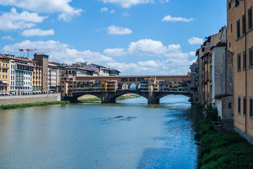 Naklejka premium Most zlotknikow Ponte Vecchio we Florencji