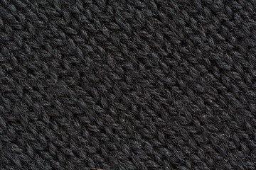 Dark Grey Wool Texture close up diagonal Direction of Threads