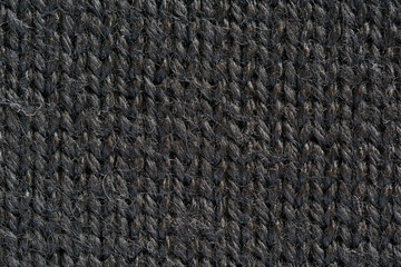 Dark Grey Wool Texture close up vertical Direction of Threads