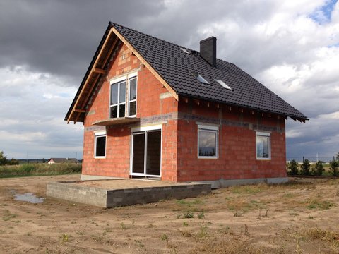 Fototapeta dom w budowie