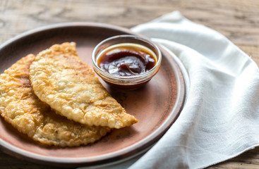 Meat patties on the plate