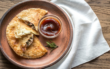 Meat patties on the plate