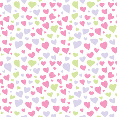 Abstract Hearts Seamless Pattern Texture