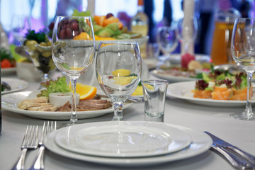 food restaurant table setting