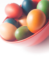 Easter eggs in a bowl