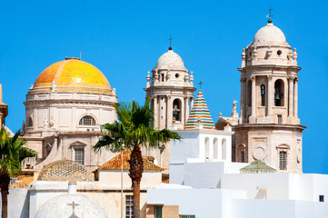 Obraz premium Cadiz Cathedral domes, Spain