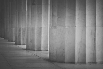Black and White Pillars