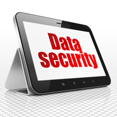 Security concept: Tablet Computer with Data Security on display