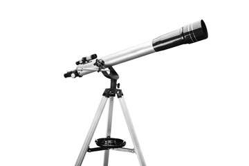 Telescope isolated on a white background
