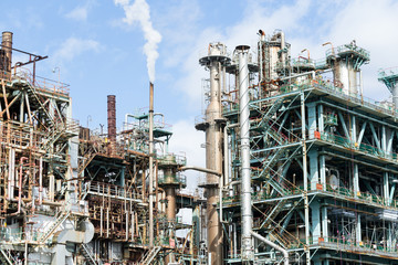 Oil and gas refinery industrial plant